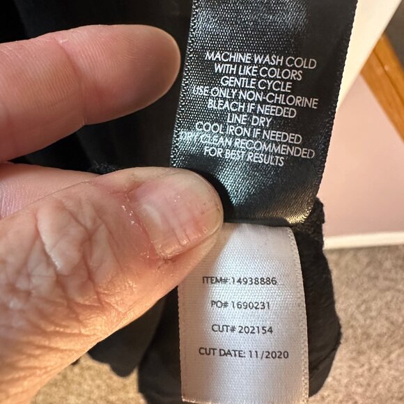 Torrid Super Soft Tie-Front Skater Dress – Black – Size 1 - Picture 6 of 7